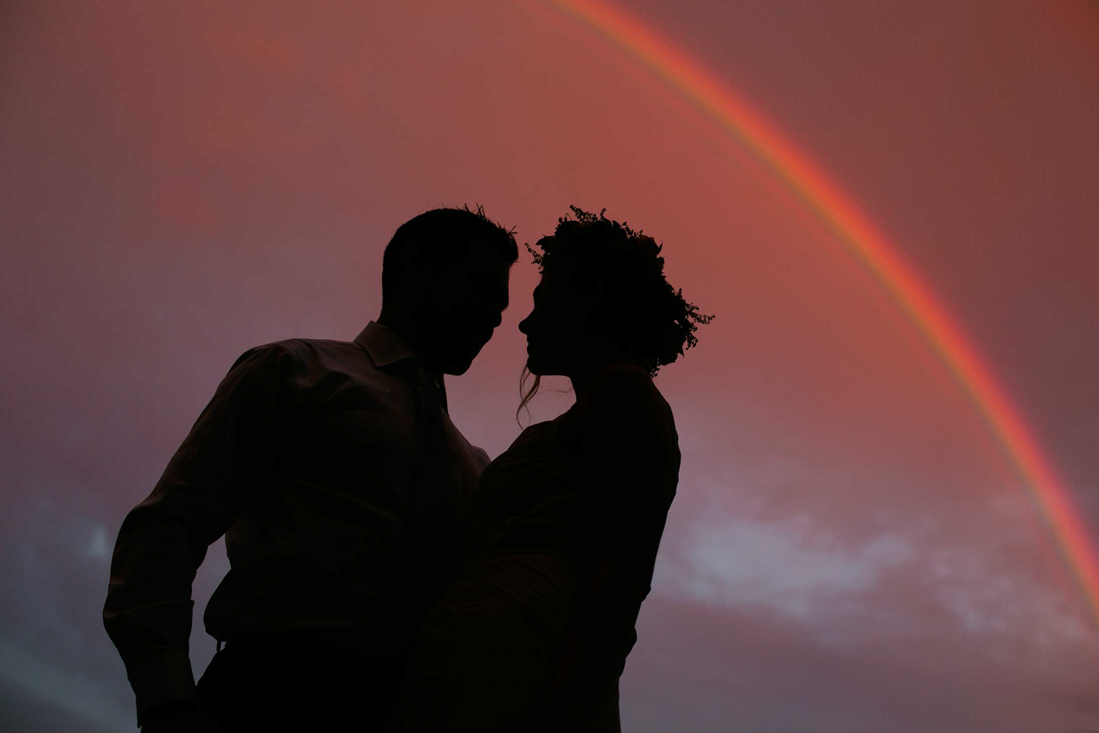 rainbow-bride-groom-red-sky-beautiful